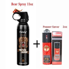 Feloiy Bear Repellant Spray 11oz with 1 Pack Free peper spray 1/2oz
