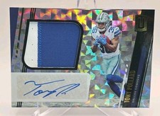 2019 Panini Unparalleled - Rookie Jersey Autographs Tony Pollard #336 Hyper /25