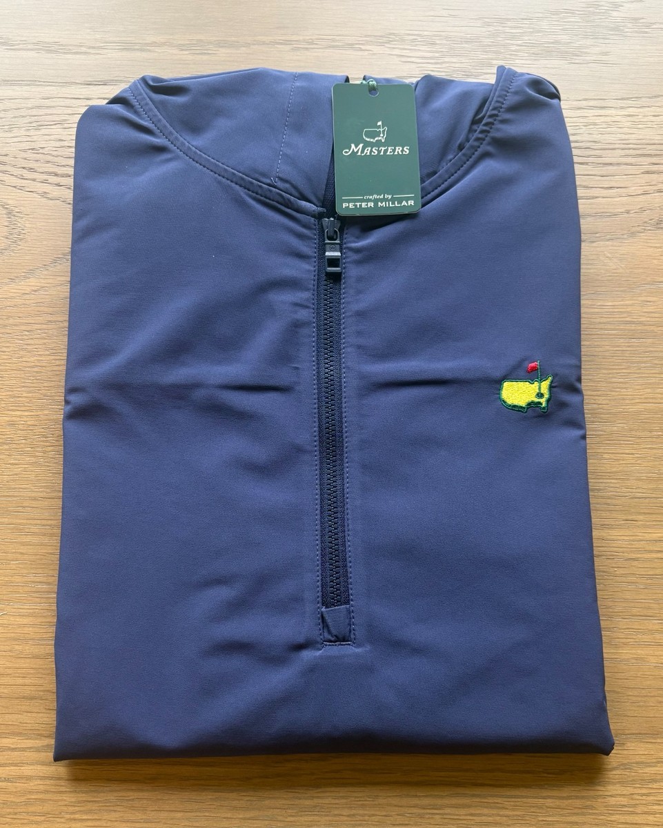 2026 Masters Peter Millar Men's Medium Navy Blue Golf Pullover