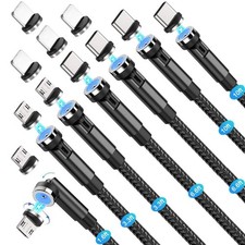 Magnetic Charging Cable 540° Rotation(7-Pack, 1.6ft/3.3ft/3.3ft/6.6f