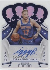 2019 Panini Crown Royale Rookies Blue 62/75 Ignas Brazdeikis #CR-IGB Auto 06ob