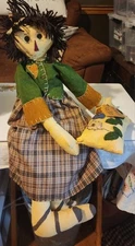 Large Primative Rag Doll. 25"