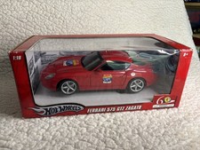 FERRARI 575 GTZ ZAGATO 1:18 SCALE DIECAST CAR, HOTWHEELS, RED