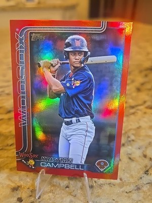 2025 Topps Pro Debut Kristian Campbell Red Refactor #PD-56 01/10