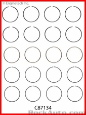 Enginetech C87134STD Cylinder Block Components - Engine Piston Ring Set