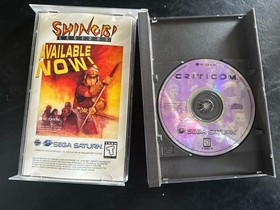 Criticom (Sega Saturn, 1995) Tested Authentic W/reg Card