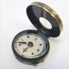 WW1 Night Marching Compass Antique Vintage Military Brass Pocket Compass c.1910