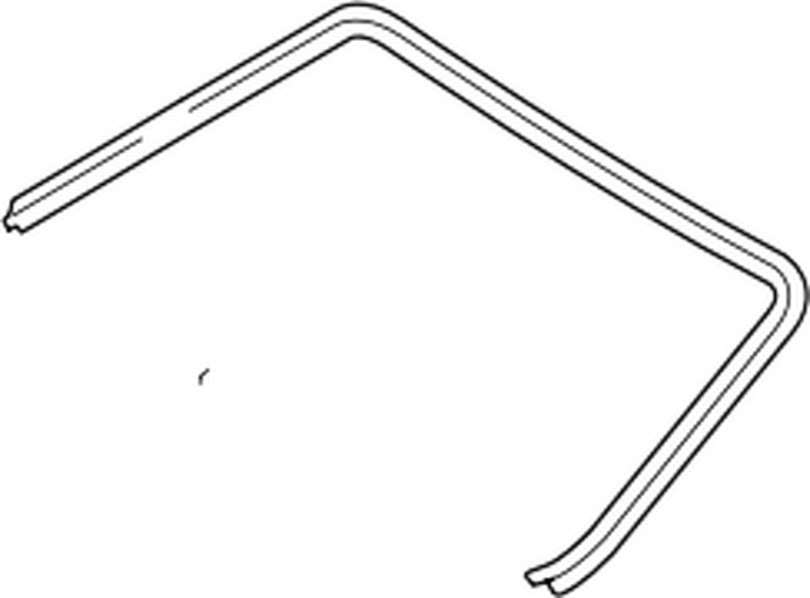 75533-52140 Toyota Moulding, windshield, outside 7553352140, New 
