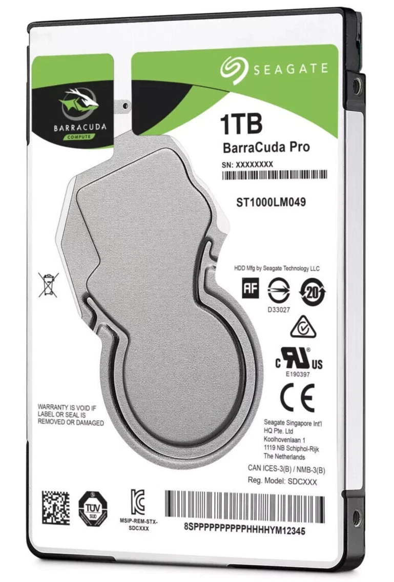 FESTPLATTE SEAGATE BARRACUDA ST1000LM049 1TB 7200U/min 128MB SATA III 2.5" Zoll - Bild 2 von 4