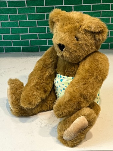 Vermont Teddy Bear Co Loving 16" Bear Tan Jointed Poseable Stuffed Animal U.S.A. - Picture 8 of 18