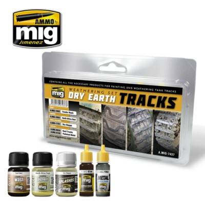 Munition von Mig Weathering Set - Wet Earth Tracks A.MIG-7438