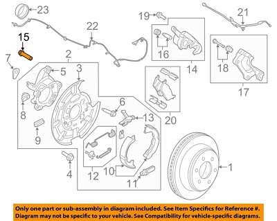 Ford OEM Disc Brake Caliper Bolt W716761S439 Image 15 for sale 