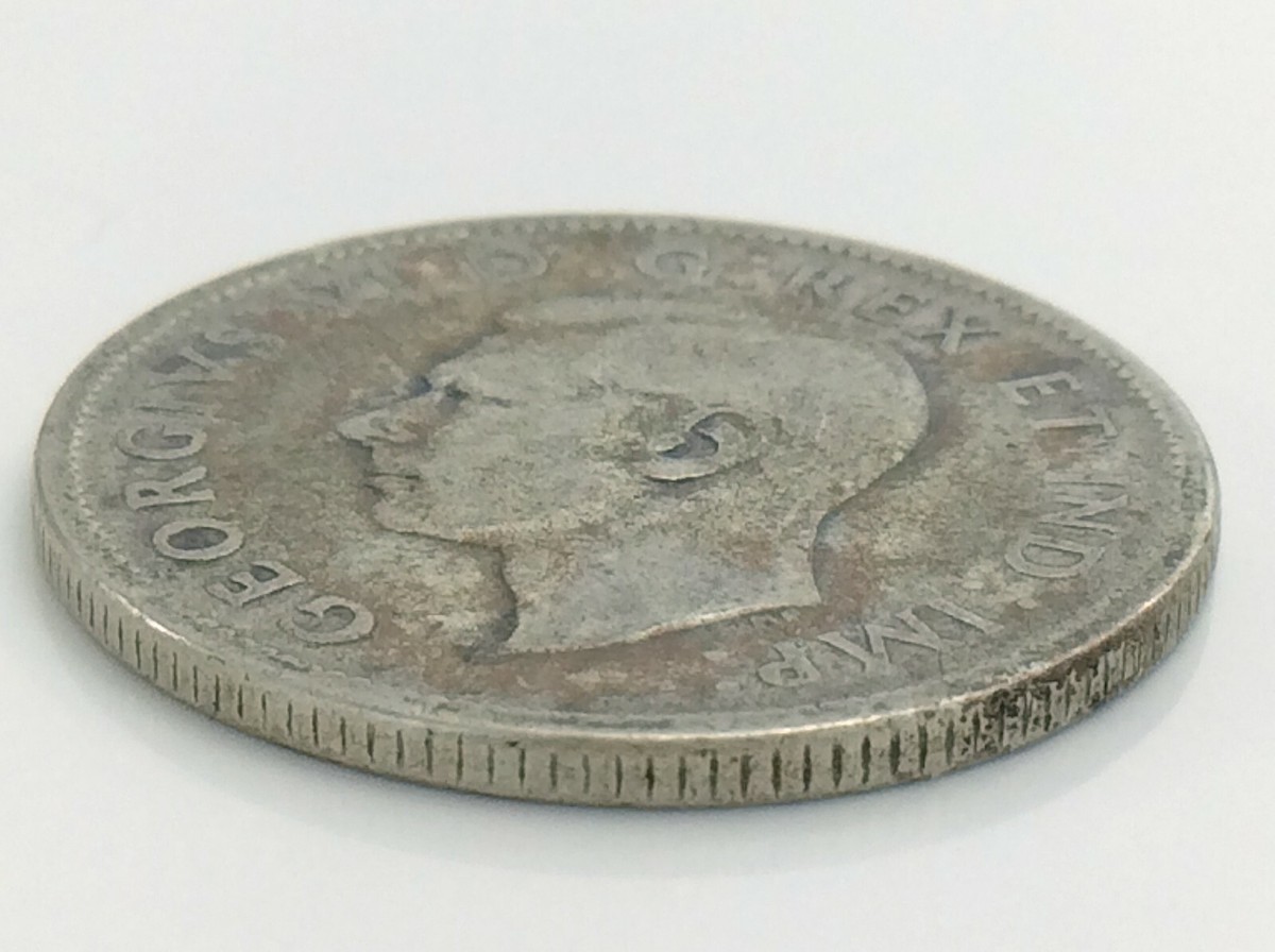1945 Canada Twenty Five 25 Cent Quarter Silver Circulated George