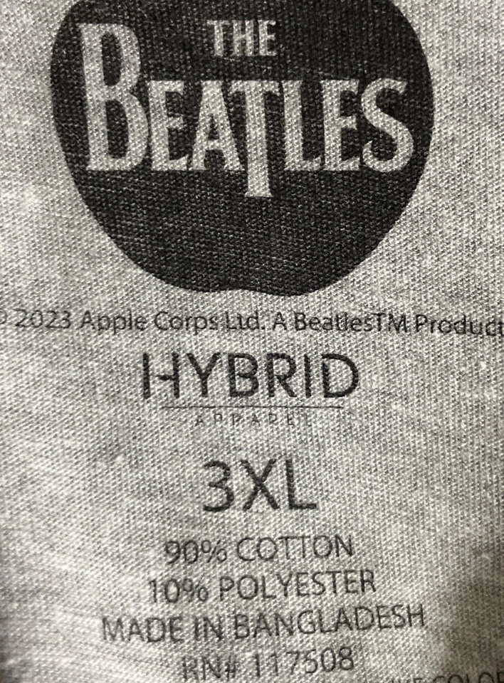 NEW! The Beatles Abbey Road T Shirt/ Men’s (3XL) Licensed Cotton Poly Blend NWT - Image 3 of 3