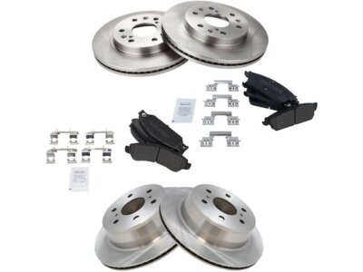 26VQ72B Front and Rear Brake Pad and Rotor Kit Fits 2007 Cadillac Escalade EXT