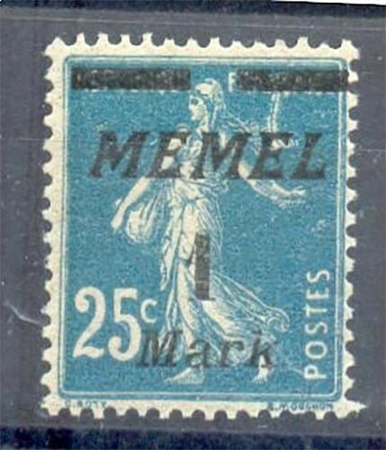 Memel 86 Abart I** Mnh Postfrisch Bpp