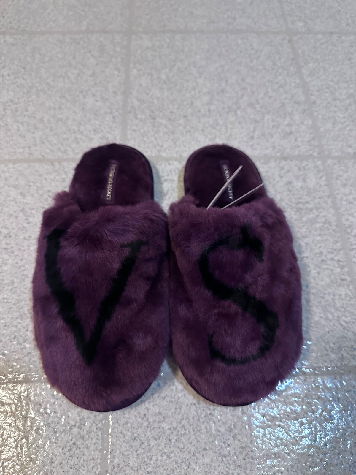 SAOLA Pantofole Victoria Secret viola taglia S suola antiscivolo