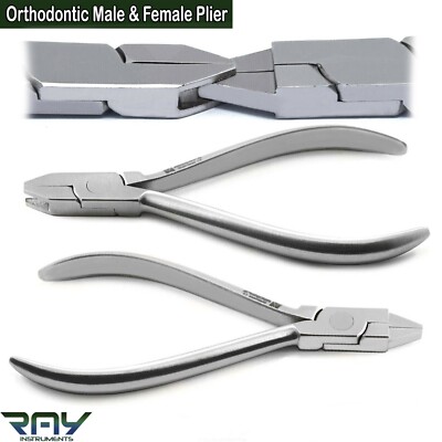 Orthodontic Male & Female Torquing Pliers Dental Torque Bending Arch Wire Plier