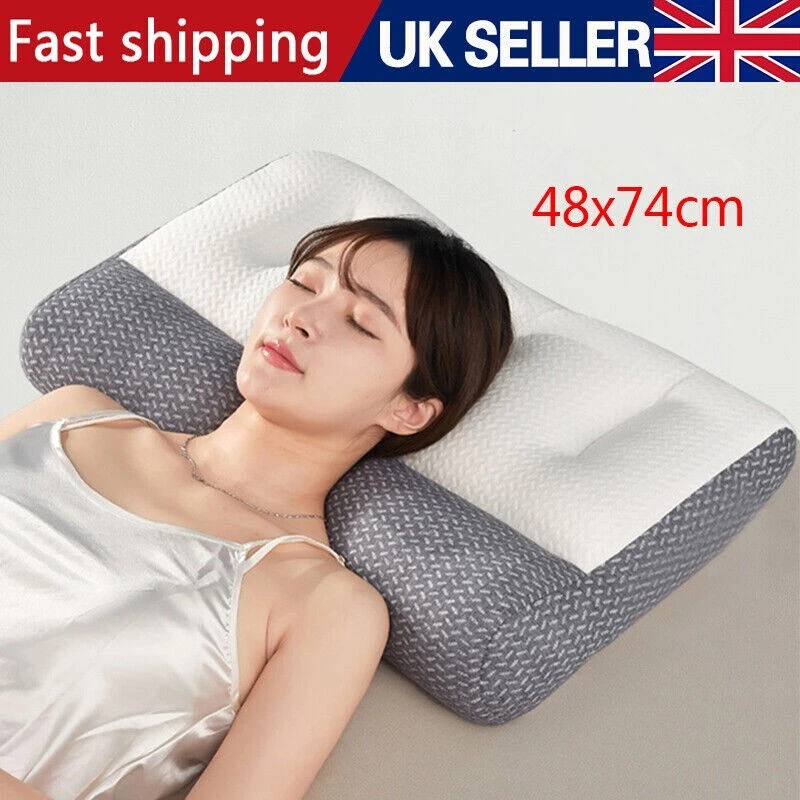 Ergonomic Cervical Memory Foam Pillow Neck Shoulder Pain Release Orthopedic UK