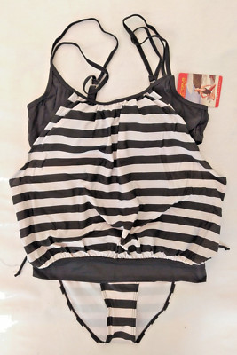 Women's tankini 2 piece set size 42 swimwear tankini tummy control swimsuit swimming suit
