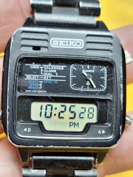 SEIKO H239-5060 ANALÓGICO Y DIGITAL VINTAGE ULTRA RARO