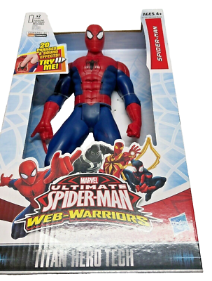 Marvel Ultimate Talking Spider-Man Web-Warriors Titan Hero Tech by