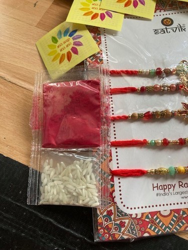 Happy Raksha Bandhan Set Of 5 Bracelets New Unopened UK Seller - Picture 3 of 8