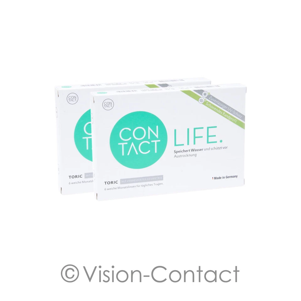 Contact Life Toric 2 x 6 torische Kontaktlinsen Monatslinsen von Wöhlk