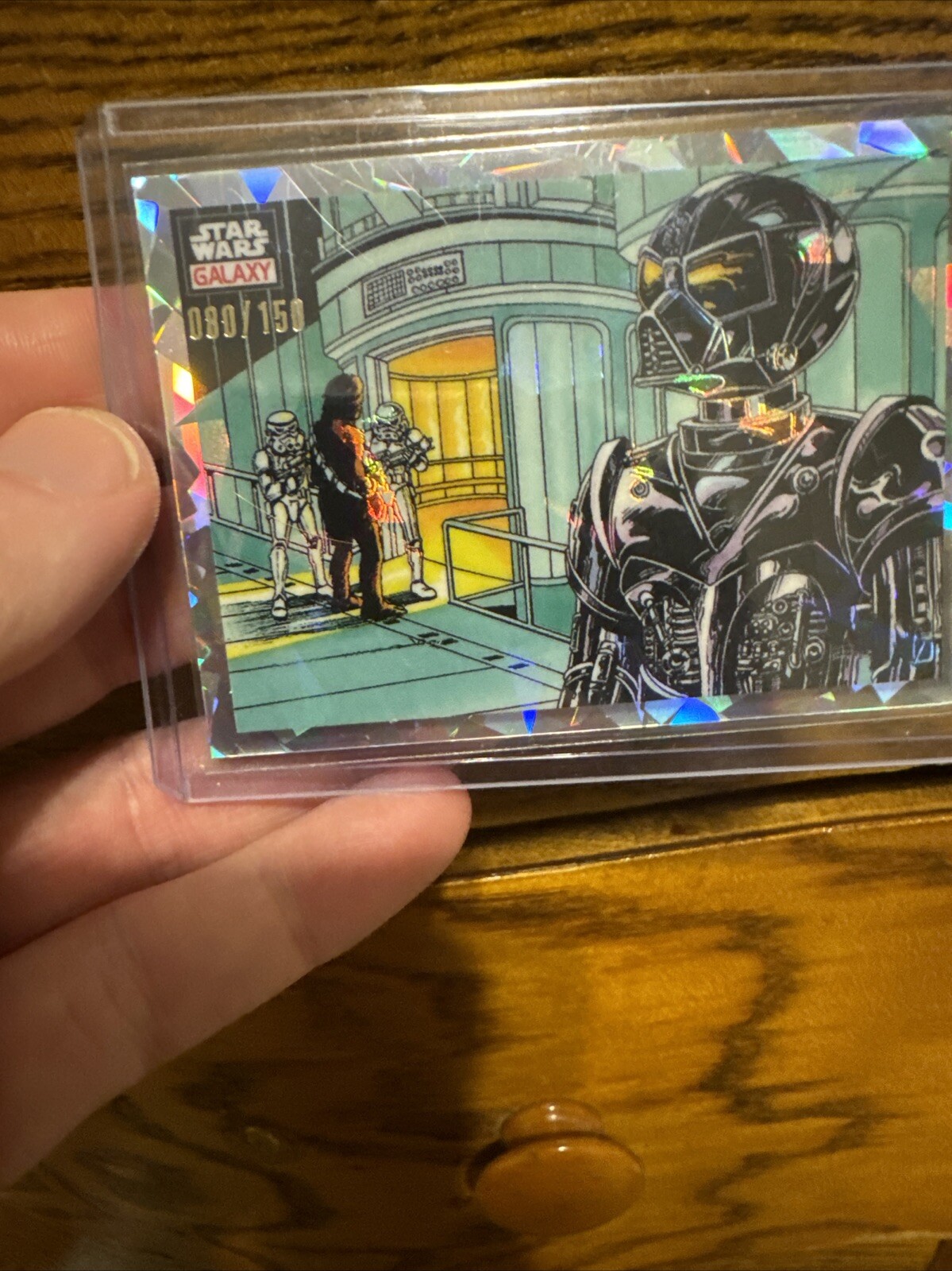 2023 Topps Chrome Star Wars Galaxy A Plan in Action 27 Atomic /150
