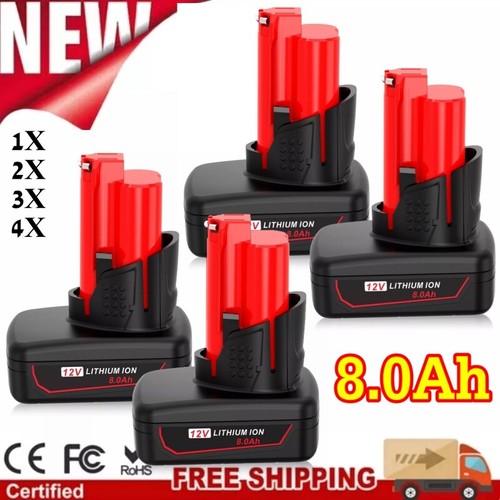 12V Lithium 9.0Ah Extended Capacity Battery For Milwaukee M12 Tools – 48-11-2460 Replacement