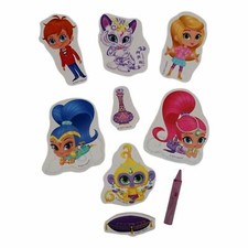 Tub Time Activity, 8 Foam Pcs, 1 Bath Crayon Fun Scenes with Bathtime