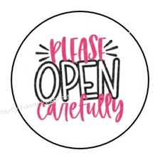 PLEASE OPEN CAREFULLY ENVELOPE SEALS LABELS STICKERS