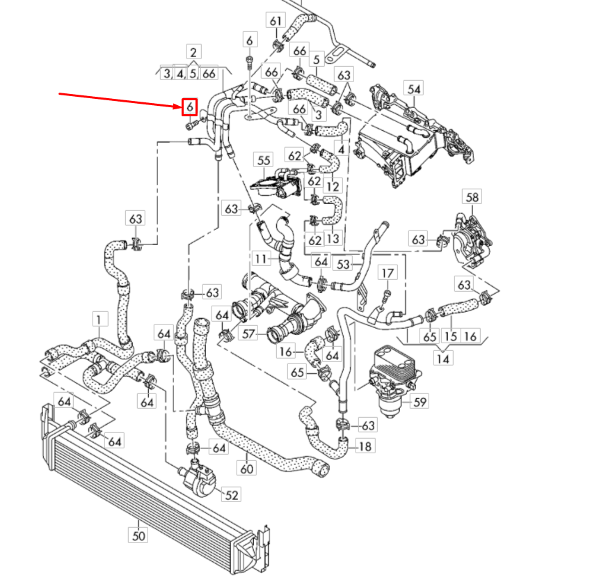 OEM Audi A1 8x Coolant Pipe Hexagon Socket Flat Head Bolt 