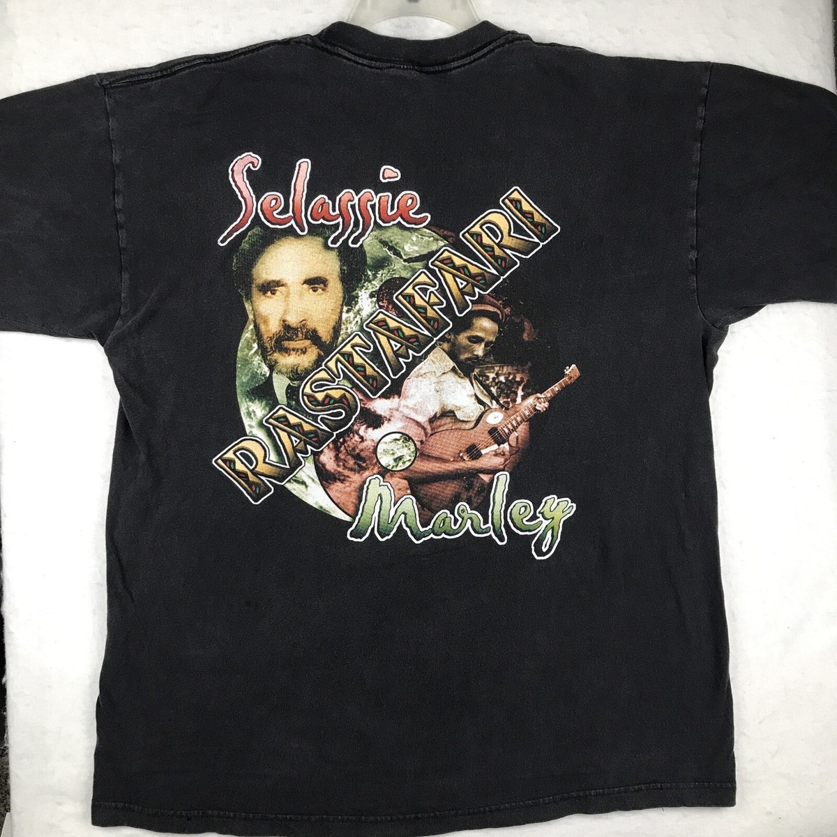ハイレセラシエ 00s 90s vtg Mサイズ オリーブ Tシャツ ビンテージ古着 90's ハイレ・セラシエ レゲエ RASTAFARI tシャツ ミュージシャン