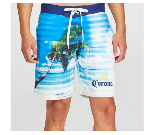 Corona Beer Board Shorts Swim Trunks 