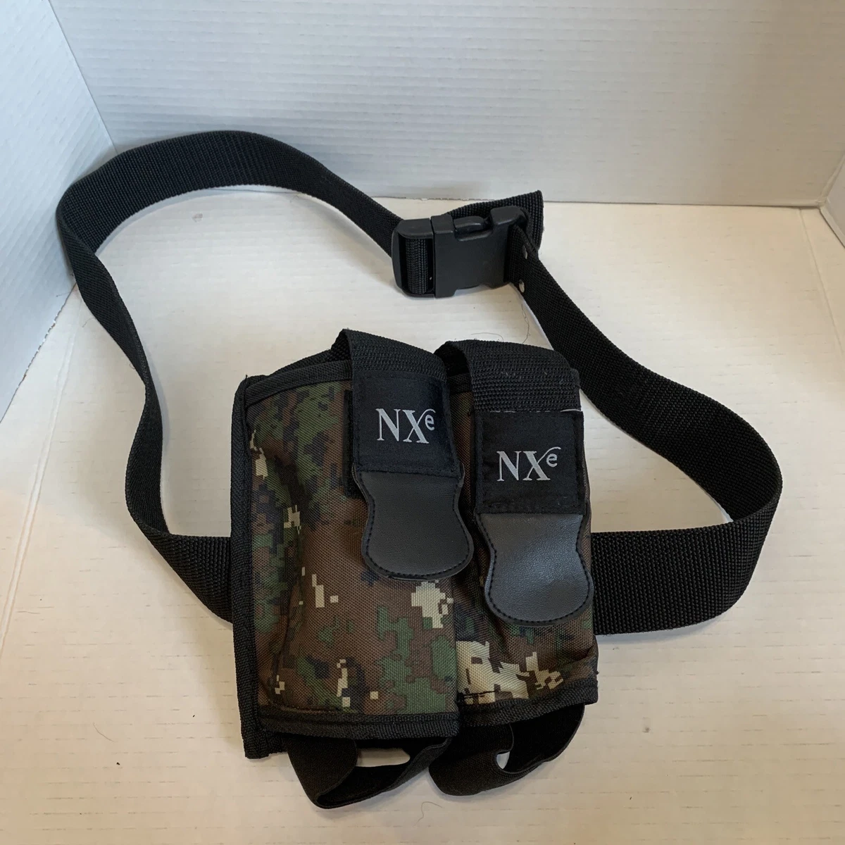 Harnais Paintball NXe 3 Pods – Ceinture Noire Réglable – Neuf