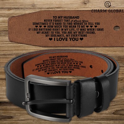 Personalized Gifts For Men, Anniversary Gifts, Engraved Belt