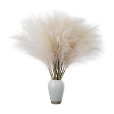 5PCS Artificial Pampas Grass Fake Flower Wedding Decor Fluffy Bulrush Reed Grass
