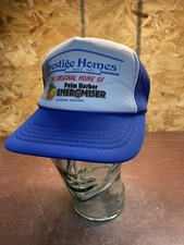 Vintage Prestige Homes Palm Harbor Trucker Hat Foam Mesh Snapback Cap Blue White