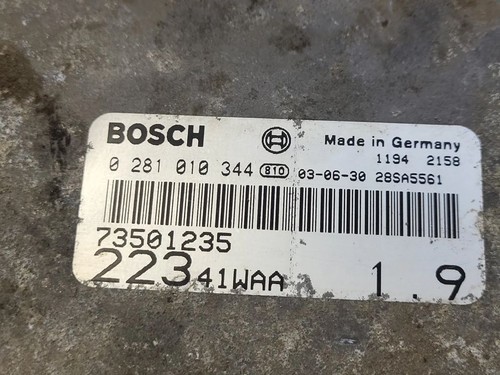 Fiat Doblo 2003 0281010344 Engine control unit module ECU JUT188058 - Picture 5 of 5