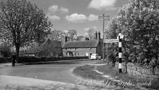 Old B/W Photo Negative Kirdford West Sussex Village Scene 1948 Copyright M362