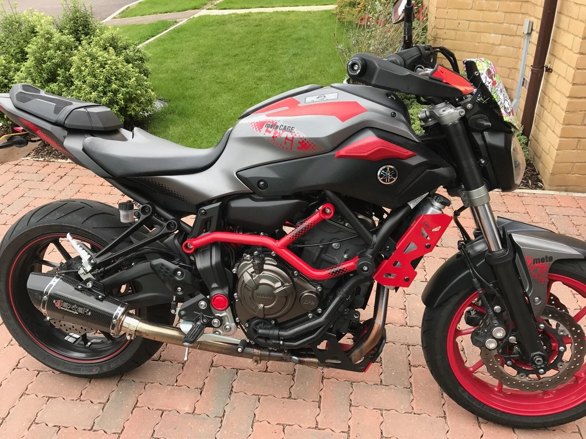 Avdb-moto Coque Arrière Carénage Non Peinte Gauche Compatible Yamaha MT-07 2014-2017
