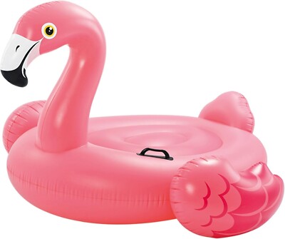 Flamingo Reittier: Strapazierfähiges Vinyl, 147x140x94 cm - Ideal für Kinder