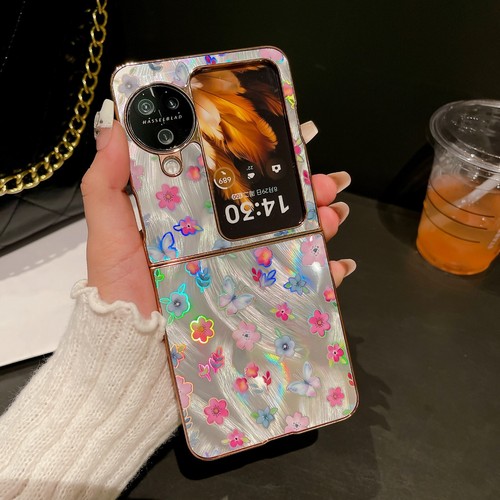 For OPPO Find N3 N2 Flip Laser Flower Case Luxury Phone Cover Back Women Girls - Picture 15 of 18