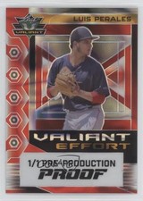 2023 Leaf Eclectic Pre-Production Proof Red Lava Unsigned 1/1 Luis Perales 4z8