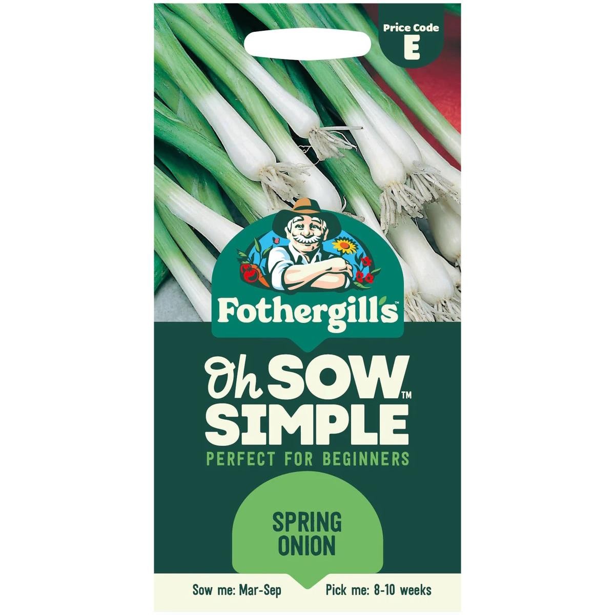 Fothergills Spring Onion Beginner Friendly Mild Versatile Oh Sow Simple Seeds