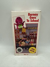 Barney - Barney Goes to School VHS 1990 Black...