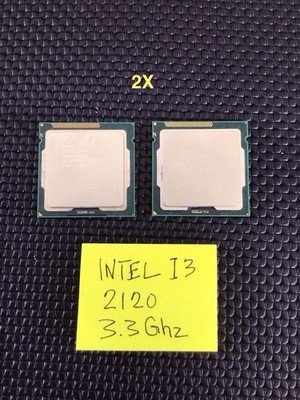 2X Intel Core i3-2120 3.3 GHz 5 GT/s LGA 1155 Desktop CPU Processor