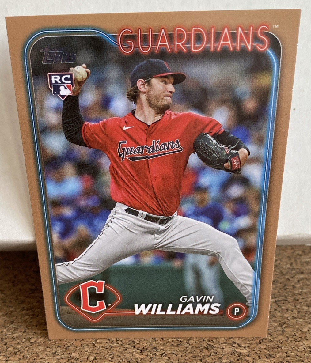 2024 Topps Series 1 - Gavin Williams #242 Gold /2024 (RC)
