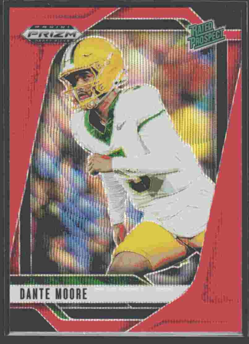 2025 Panini Prizm Draft Picks #164 Dante Moore Prizms Ruby Wave